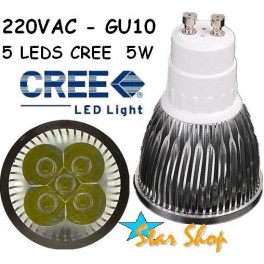 AMPOLLETA LED 5W CREE BASE GU10, 220V AMPOLLETA LED 5W CREE BASE GU10, 220V