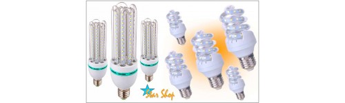 AMPOLLETAS LED SMD VIDRIO ESPIRALES y 3U