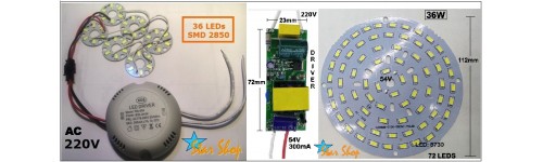 PLACAS LED CON DRIVER EXTERNO