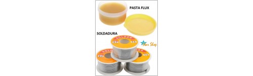 SOLDADURA ESTAÑO Y PASTA FLUX