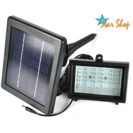 PROYECTOR LED JARDÍN CON PANEL SOLAR 2W