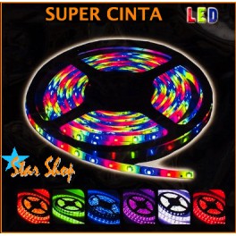 CINTA LED RGB c/CONTROL REMOTO, 5 METROS