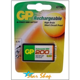 BATERÍA 9VDC RECARGABLE GP