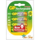 4 PILAS AA GP RECARGABLES Ni-Mh BLISTER