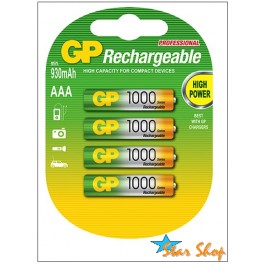 4 PILAS BLISTER AAA GP RECARGABLES Ni-Mh 4 PILAS BLISTER AAA GP RECARGABLES Ni-Mh