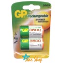 2 Pilas GP Recargables C 3500mAh Originales Ni-Mh