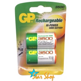 2 Pilas GP Recargables C 3500mAh Originales Ni-Mh