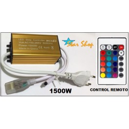 CONTROLADOR CINTA LED-NEÓN RGB C/CONTROL REMOTO 1500W CONTROLADOR CINTA LED-NEÓN RGB C/CONTROL REMOTO 1500W