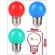 AMPOLLETA BOLA LED E27 COLOR 2W