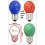 AMPOLLETA BOLA LED E27 COLOR 2W FORMATO MAYOR