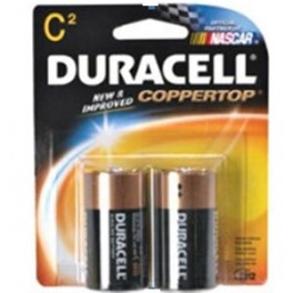 Pilas C (mediana) Duracell, blister de 2 unidades