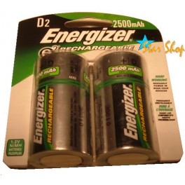 2 Pilas Grandes D Recargables Energizer 2500mAh 2 Pilas Grandes D Recargables Energizer 2500mAh