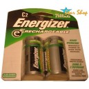 2 Pilas Medianas C Recargables Energizer 2500mAh