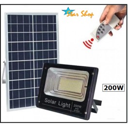 PROYECTOR SOLAR LED 200W CONTROL REMOTO