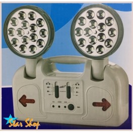 LÁMPARA EMERGENCIA PROFESIONAL GENÉRICA 2 FOCOS LED LÁMPARA EMERGENCIA PROFESIONAL GENÉRICA 2 FOCOS LED
