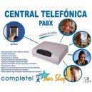 CENTRAL TELEFÓNICA 3x8 COMPLETEL PABX, 3 TRONCALES y 8 ANEXOS
