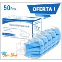 CAJA CON 50 MASCARILLAS DESECHABLES 3 CAPAS