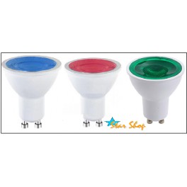 AMPOLLETA 5W LED GU10 COLOR AZUL AMPOLLETA 5W LED GU10 COLOR AZUL