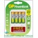 CARGADOR GP c/4 Pilas AA Recargables 1800 mAh