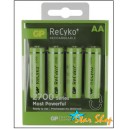 BLISTER 4 PILAS AA RECyKO+ RECARGABLES 2600mAh PRE-CARGADAS