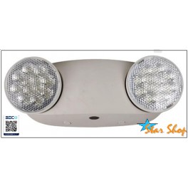 LAMPARA EMERGENCIA LED 2 FOCOS REDONDOS CERTIFICACION SEC