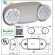 LAMPARA EMERGENCIA LED 2 FOCOS REDONDOS CERTIFICACION SEC