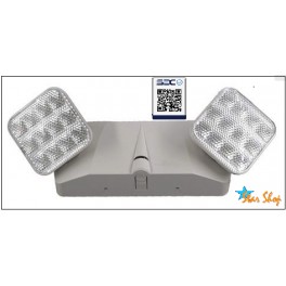 LAMPARA EMERGENCIA LED 2 FOCOS CUADRADOS CERTIFICACION SEC