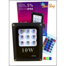 PROYECTOR RGB LED SMD COLOR 10W c/CONTROL REMOTO