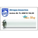 TUBO PHILIPS UV-A ACTINIC BL TL 40W/10 1SL/25 ATRAPA INSECTOS (SIN TEFLÓN)