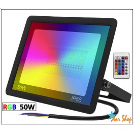 PROYECTOR RGB LED SMD COLOR 50W c/CONTROL REMOTO