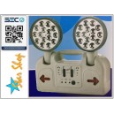 LÁMPARA EMERGENCIA PROFESIONAL  FCM 2 FOCOS LED 