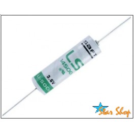 PILA 1/2 AA, SAFT LS14250 (Li-SOCl2) CON ALAMBRES A SOLDAR PILA 1/2 AA, SAFT LS14250 (Li-SOCl2) CON ALAMBRES A SOLDAR