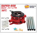 TERRAJA INDUSTRIAL MANUAL AJUSTABLE 2½” - 4"Փ NPT MARCA "SUPER-EGO" 6623