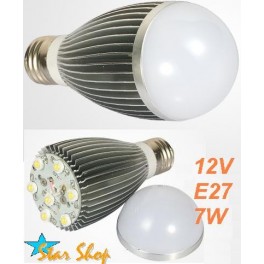 AMPOLLETA 12V LED GLOBO 7W BASE E27