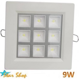 FOCO EMBUTIDO LED 9W SMD CUADRADO