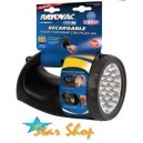 LINTERNA MANUAL RECARGABLE RAYOVAC, 19 LEDS